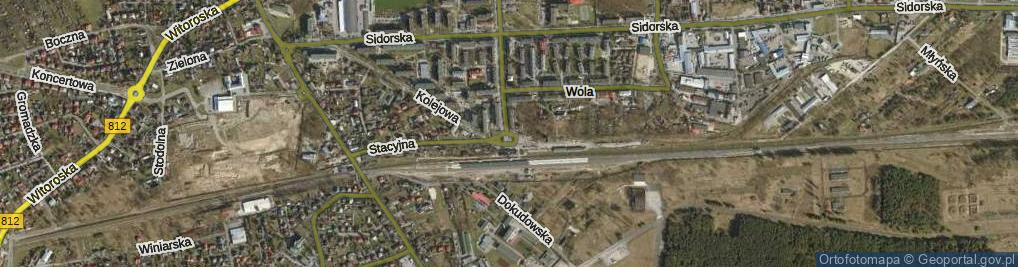 Zdjęcie satelitarne Rondo Dmowskiego Romana rondo.
